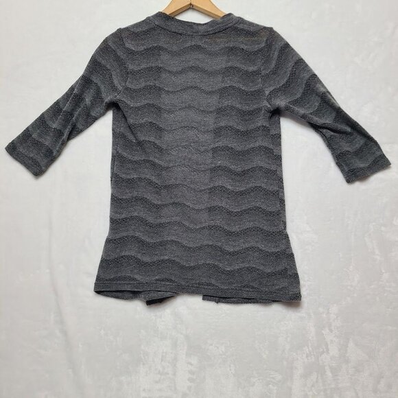 Romy Womens Open Front Cardigan Gray Size S Front Pockets - Picture 3 of 9